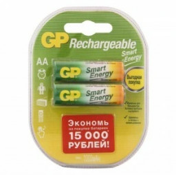 Аккумулятор GP R6 1000mAh 100AAHCSVPT/R6 Ni-MH Smart Energy  BL2 АА