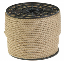 Канат джутовый кручёный 10 мм / цена за погонный метр