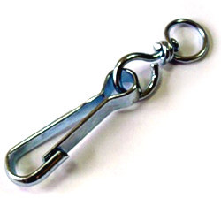 Карабин D-90 мм с вертлюгом, ( тип А )