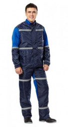 Костюм летний Автотехник синий-василек