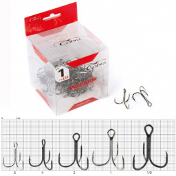 Крючки-тройники Cobra сер. CT310 разм.006 50шт.