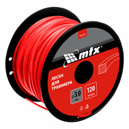 Леска для триммера квадрат 3,0 мм х 120 м, на катушке MTX