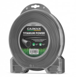 Леска триммерная D3.0мм 56м CAIMAN Titanium Power круглая