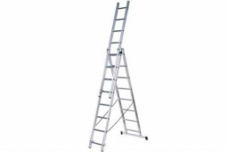Лестница 3х7 алюминиевая трёхсекционная Вихрь
