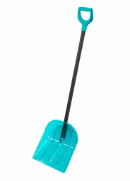 Лопата для уборки снега поликарбонат, 340х385х1340 мм, алюминиевый черенок, LUXE Palisad