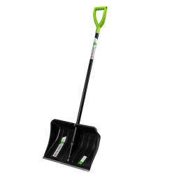 Лопата для уборки снега, полипропилен, 535х375х1400, стальной черенок, BASE Palisad