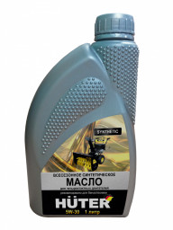 Масло моторное синтетическое 4-тактное Huter 5W-30 1л.