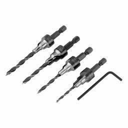 Набор сверл под конфирмат, 3-5 мм, 4 шт Denzel