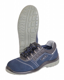 Полуботинки Универсал замша синие