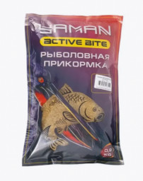 Прикормка Yaman Active Bite Карп (мёд), цв. жёлтый, 900 г