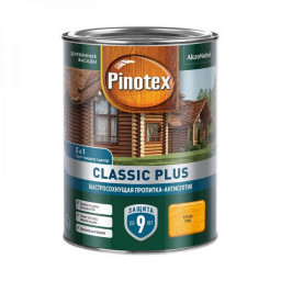 Пропитка-антисептик Pinotex Classic Plus 3 в 1 Сосна 0,9л