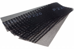 Сетка абразивная P 220 115 х 280 мм 5 шт  Denzel