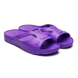 Шлепанцы женские голубой/сиреневый 312М