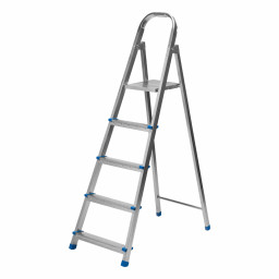 Стремянка, 5 ступеней, стальная, оцинкованная Сибртех
