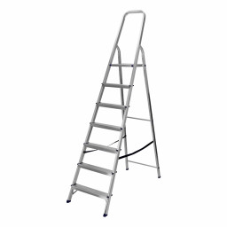 Стремянка, 7 ступеней, алюминиевая, Сибртех