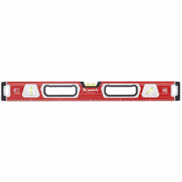 Уровень алюминиевый, магнит, фрезерованный, 3 глазка (1 зеркальный) двухкомпонентные рукоятки, 1500 мм Matrix